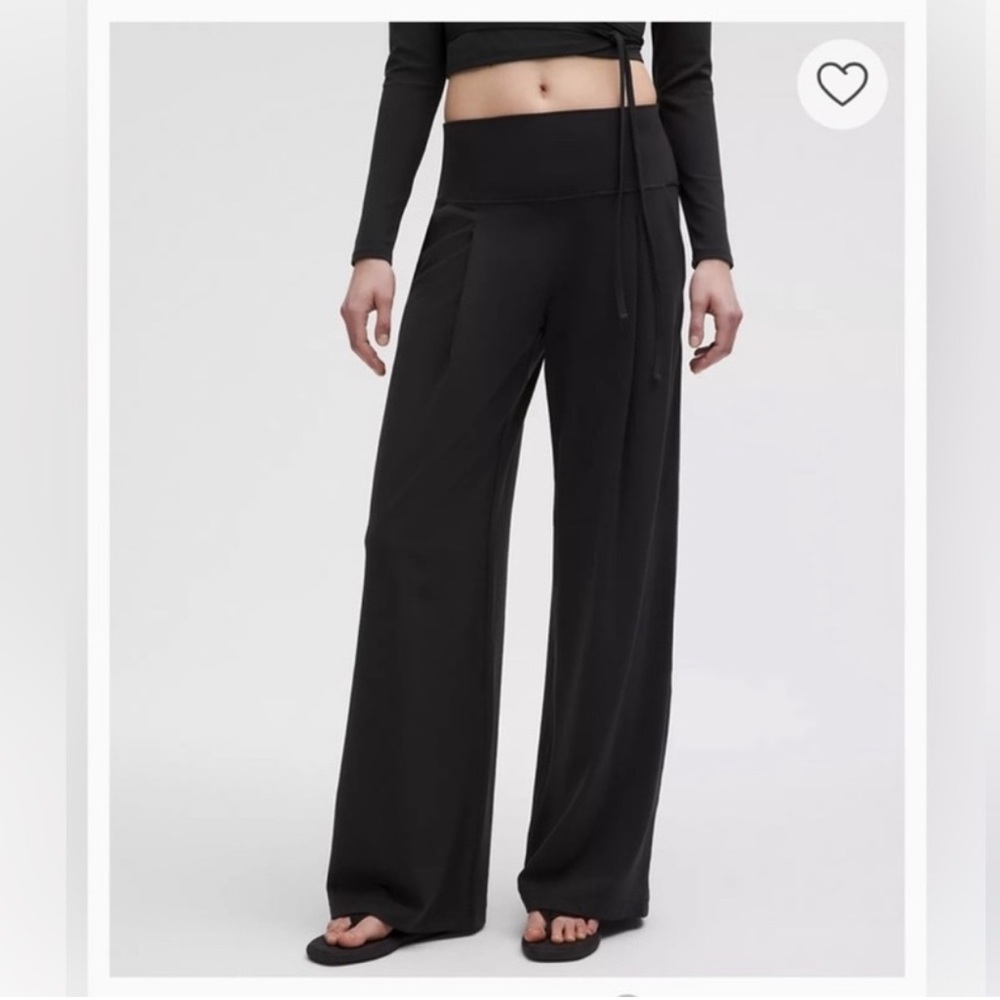 lululemon athletica Black Wide Leg Pants